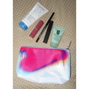 NEW Clinique Skincare Makeup Travel Gift Set & Bag 6 Pc Psychadelic Lancome